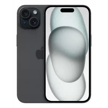 „Apple iPhone 15“ 15,5 cm (6,1 colio) „Dual SIM“ „iOS 17“ 5G USB Type-C 128 GB juodos spalvos