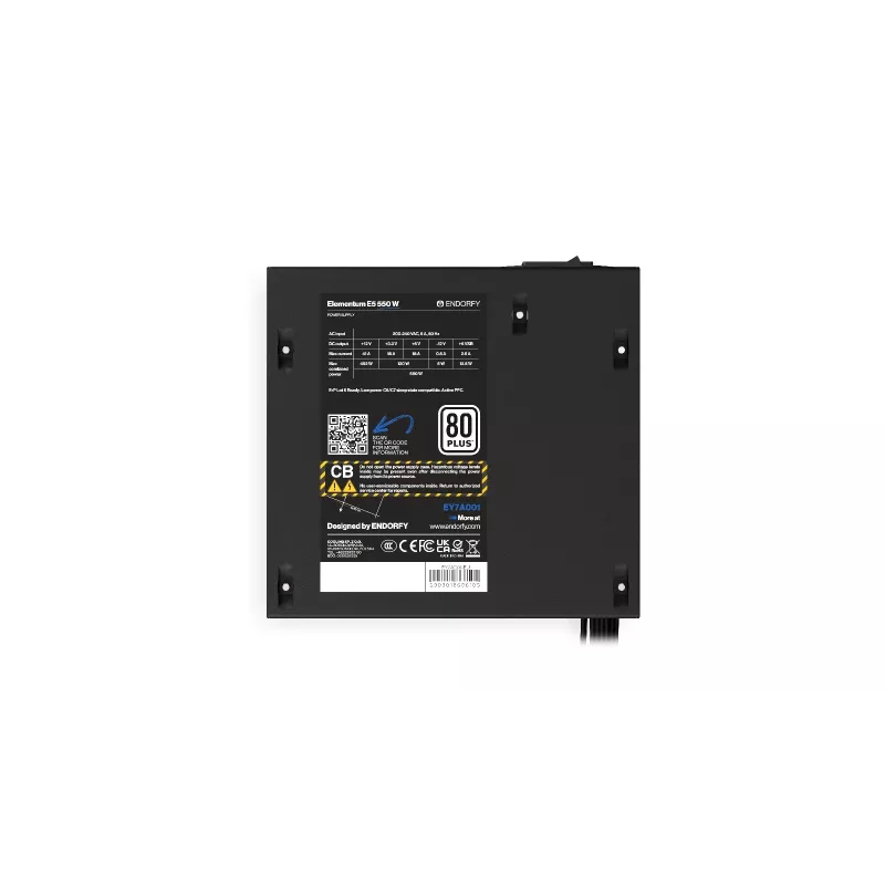 ENDORFY Elementum E5 550W maitinimo blokas 24-pin ATX ATX juodas