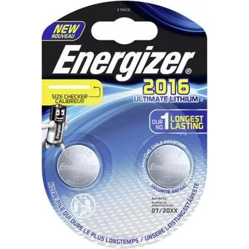 Energizer CR2016 vienkartinė ličio baterija (E301319500)