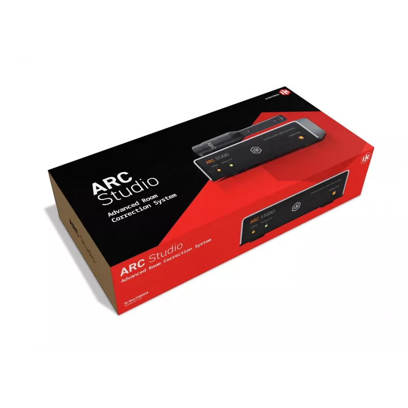ik multimedia ARC Studio IP-ARC-STUDIO-IN garsiakalbiai, 50 W, 50 Ω išėjimo varža, 24 bitų / 96 kHz, juodi, 465 g