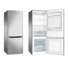 Laisvai pastatomas šaldytuvas-šaldiklis AMICA KGCL 384 160 E, bendras 205 L, šaldytuvas 153 L, šaldiklis 52 L, apatinis šaldiklis, nerūdijantis plienas