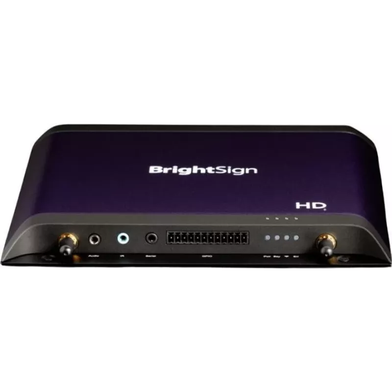 Media leistuvas BrightSign HD1026 4K su USB, GPIO, Audio, microSD palaikymu