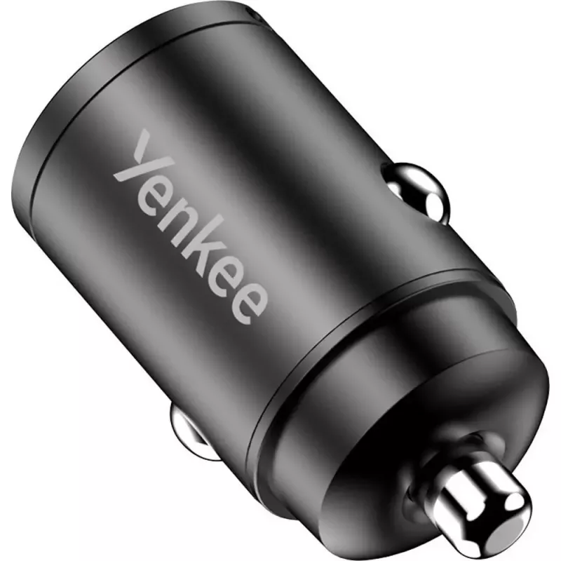 Automobilinis įkroviklis YENKEE CAR 02 Power Delivery 30W su USB-A ir USB-C prievadais