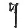 Trekking lazdos Leki Sherpa FX reguliuojamos 120–140 cm, juodos