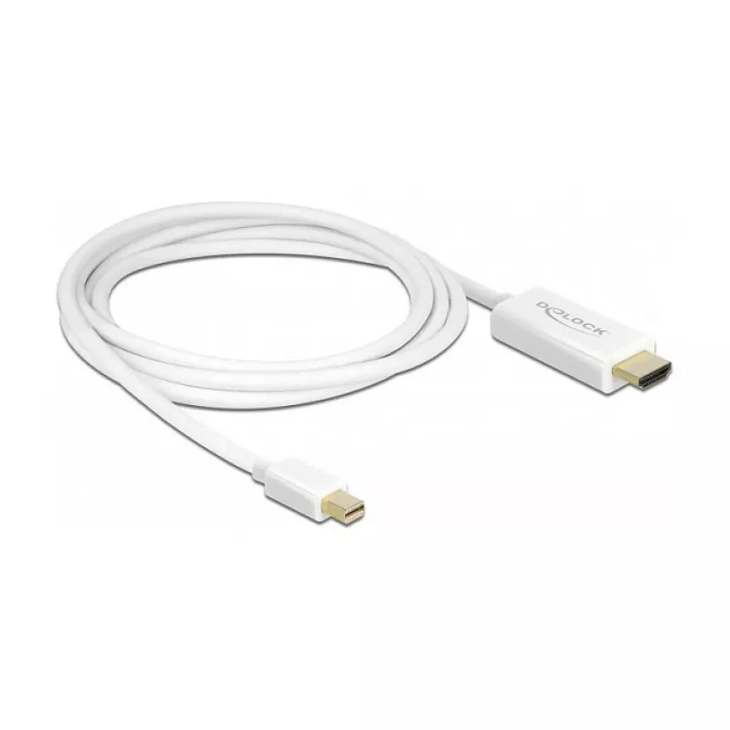 Vaizdo kabelio adapteris DeLOCK 83707 Mini DisplayPort į HDMI 2m Balta