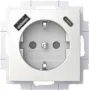 BUSCH JAEGER SCHUKO lizdo kištukinis lizdas USB-A+C 20 EUCB2USBAC-914 (2CKA002011A6298)