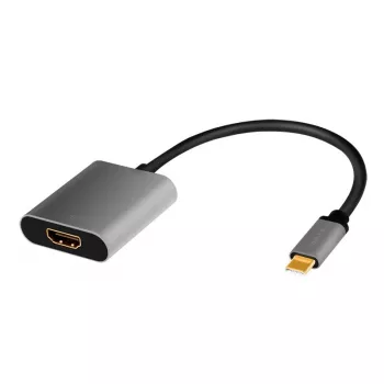 LogiLink CUA0103 USB 3.2 Gen1 Type-C į HDMI-A kabelis 0,15 m juodas pilkas