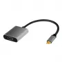 LogiLink CUA0103 USB 3.2 Gen1 Type-C į HDMI-A kabelis 0,15 m juodas pilkas