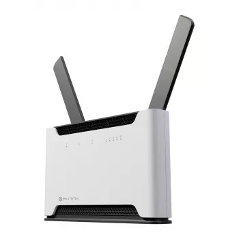 Belaidis maršrutizatorius MikroTik Chateau PRO ax — dviejų juostų 2,4/5 GHz, 3548 Mbit/s, PoE, 5x LAN, 2 išorinės antenos, pilka/baltas