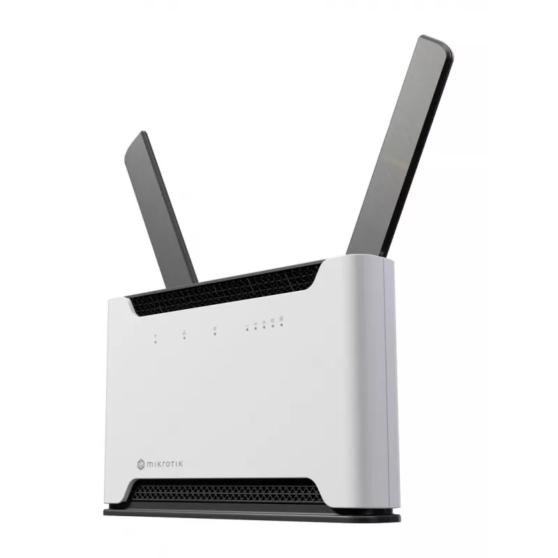 Belaidis maršrutizatorius MikroTik Chateau PRO ax — dviejų juostų 2,4/5 GHz, 3548 Mbit/s, PoE, 5x LAN, 2 išorinės antenos, pilka/baltas