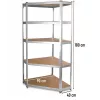 Metalinis kampinis sandėliavimo stelažas G9040 40 cm