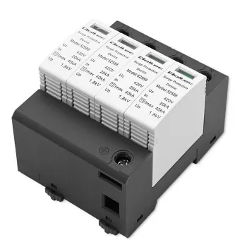 Viršįtampių slopintuvas QOLTEC 52588 AC 4P 420V T2 C — 4 polių kintamosios srovės viršįtampių ribotuvas, 420 V, 2 tipas