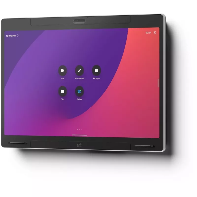 Vaizdo konferencijų įrenginys Cisco Webex Board Pro 55 G2 — 55 colių interaktyvus ekranas, sertifikuotas Microsoft Teams Rooms