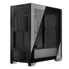 PC korpusas MODECOM VOLCANO EXPANSE T Midi Tower, grūdintas stiklas, USB-C, palaiko micro ATX, GPU iki 430 mm, CPU aušintuvas iki 180 mm, 3x3,5 colio nišos, 2x2,5 colio, juodas