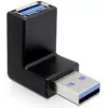USB 3.0 M/F jungtis DeLOCK 65340 juoda