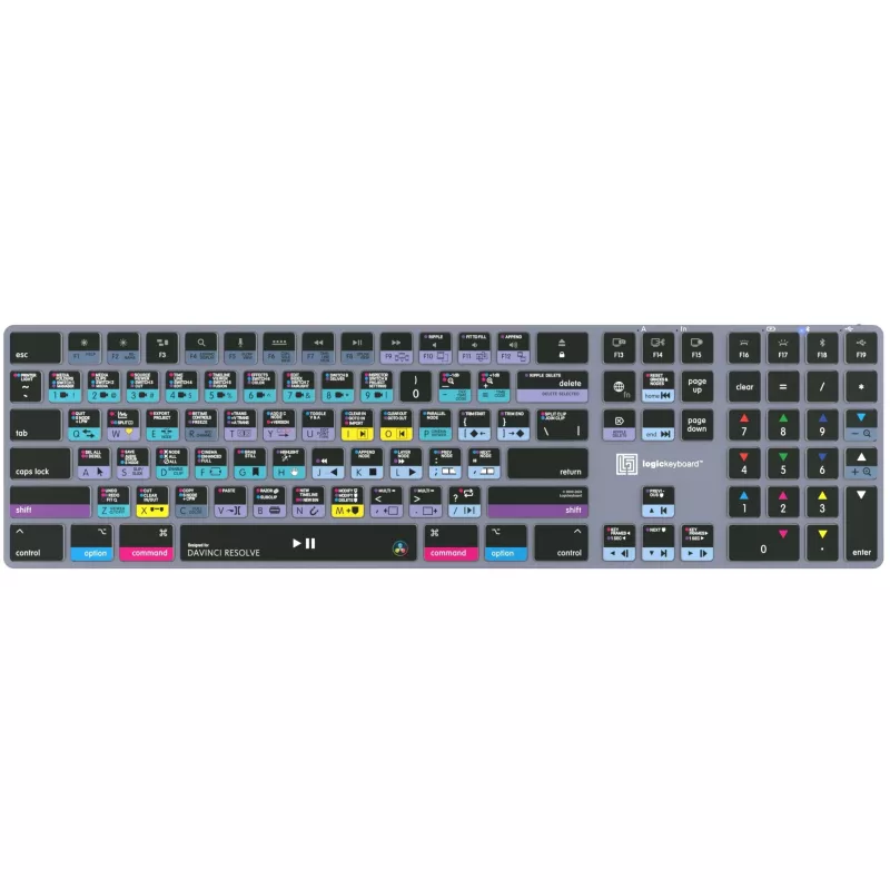 Logickeyboard LKB-RESB-TM-UK Office Bluetooth QWERTY klaviatūra pilka, titano spalvos