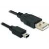 USB laidas DeLOCK USB 2.0-A / USB mini-B 5 kontaktų 0,70 m