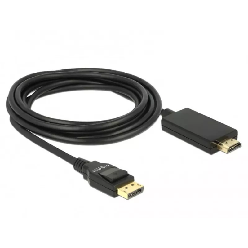 Vaizdo kabelio adapteris DeLOCK 85318 DisplayPort į HDMI 3m Juodas