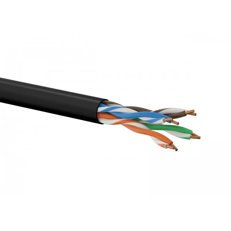 Tinklo kabelis A-LAN KIU5OUTZ305 U/UTP Cat5e 305 m Pilkas