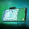 GPU vandens blokas ek water blocks EK-Quantum Vector3 TUF RTX 5090 RGB — grafikos plokštės aušinimas, visiškai dengiantis, suderinamas