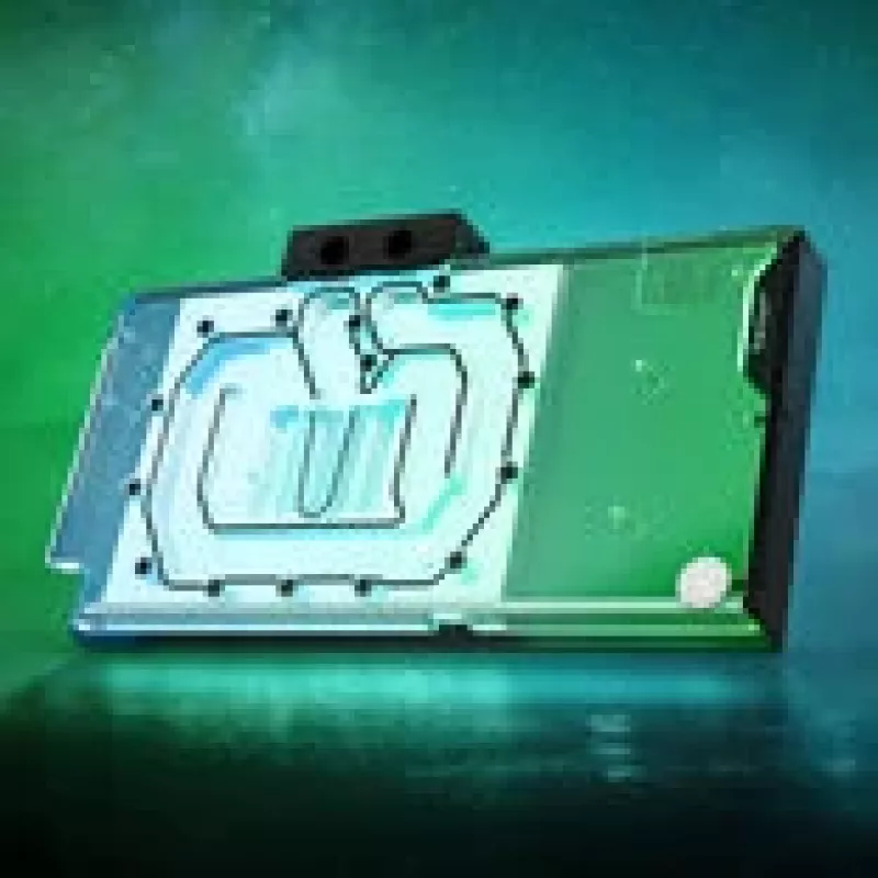 GPU vandens blokas ek water blocks EK-Quantum Vector3 TUF RTX 5090 RGB — grafikos plokštės aušinimas, visiškai dengiantis, suderinamas