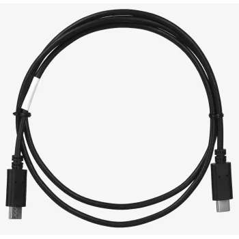 USB 2.0 USB-C į USB-C kabelis LANBERG CA-CMCM-10CU-0010-BK, 1 m, juodas, 480 Mbit/s, auksuoti kontaktai