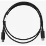USB 2.0 USB-C į USB-C kabelis LANBERG CA-CMCM-10CU-0010-BK, 1 m, juodas, 480 Mbit/s, auksuoti kontaktai