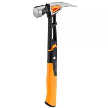 Fiskars 1020214 plaktukas Nagų plaktukas juodas, metalinis, oranžinis