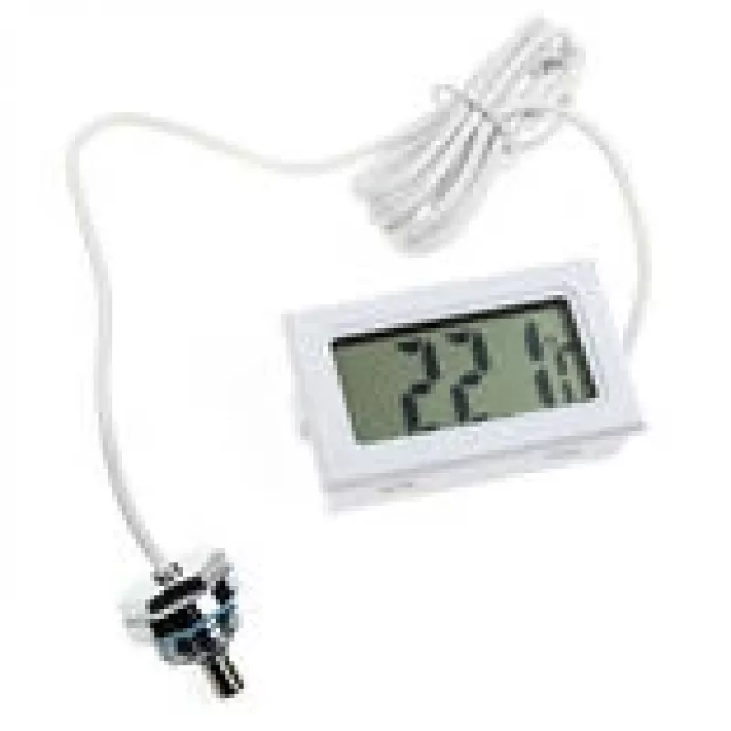 Skaitmeninis termometras Lamptron TS708 su G1/4 colio sriegio jungtimi, baltas