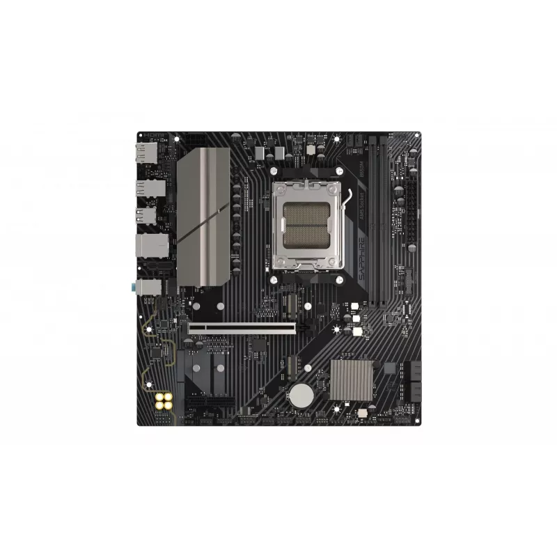 Pagrindinė plokštė Sapphire B650M-E (AMD B650) mikro ATX, lizdas AM5, DDR5, 2x DIMM, 96 GB, 2x M.2 (PCIe5/4), 4x SATA III, 2,5 Gb LAN