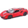 Die-cast model car Bburago Ferrari 488 Pista 1:24 scale, preassembled, red