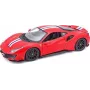 Die-cast model car Bburago Ferrari 488 Pista 1:24 scale, preassembled, red