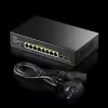 Nevaldomas komutatorius Cudy GS1008PS2 Gigabit Ethernet 8 prievadų PoE