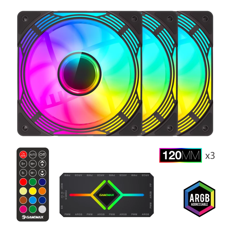 Gamemax | Korpuso ventiliatorius | KF300 BK | Juodas