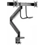 SpeaKa Professional SP-MM-820 dvipusis monitoriaus-stalo laikiklis 43,2 cm (17) - 81,3 cm (32) integruota prijungimo stotelė, dujinės spyruoklės technologija, pakreipiamas, pasukamas (SP-10506480)