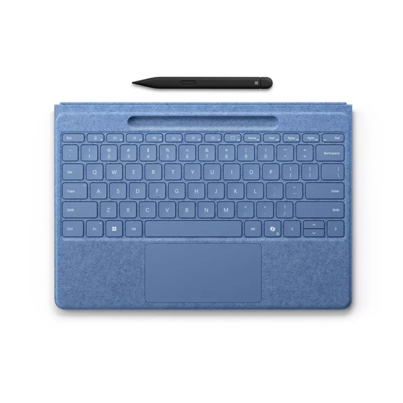 Klaviatūra, skirta Microsoft Surface 8YU-00027 — QWERTZ vokiškas išdėstymas, Bluetooth, jutiklinė dalis, mėlyna