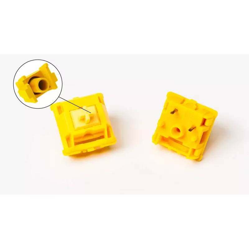 Mechaninis klavišų jungiklių rinkinys Keychron Gateron Cap V2 Golden-Yellow G32 — 110 vnt.