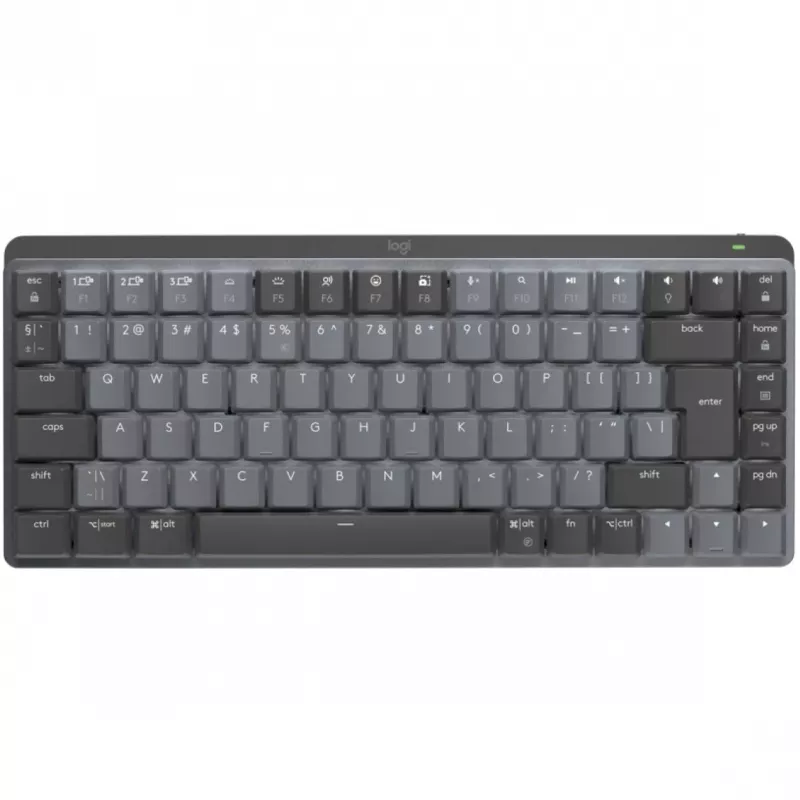 „MX Mini Mechanical“, be skaičių klaviatūros (80–87 %), RF belaidis + „Bluetooth“, mechaninis jungiklis