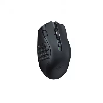 Žaidimų pelė Razer Naga V2 HyperSpeed RF Wireless + Bluetooth, dešinei rankai, 30000 DPI, optinė, juoda
