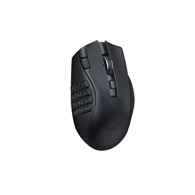 Žaidimų pelė Razer Naga V2 HyperSpeed RF Wireless + Bluetooth, dešinei rankai, 30000 DPI, optinė, juoda
