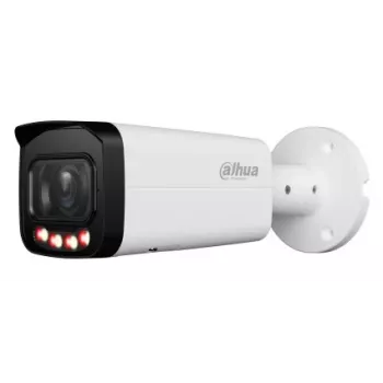 IP stebėjimo kamera DAHUA IPC-HFW2449T-ZAS-IL — 4 MP, 2,7–13,5 mm motorizuotas priartinimas, IP67/IK10, PoE, IR/balti šviesos diodai