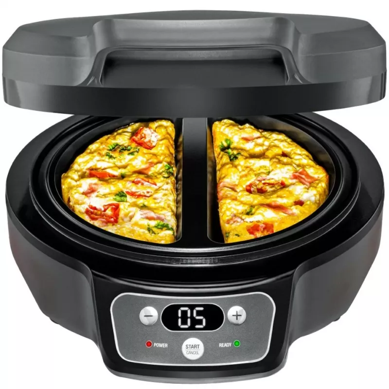 Omelett Chef OM 950, užkandžių gamintojas antracito spalvos, 950 W