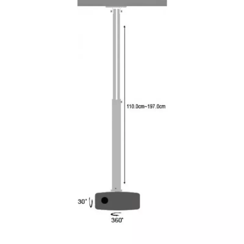 Techly ICA-PM-104XL projektoriaus laikiklis Lubos Sidabrinis