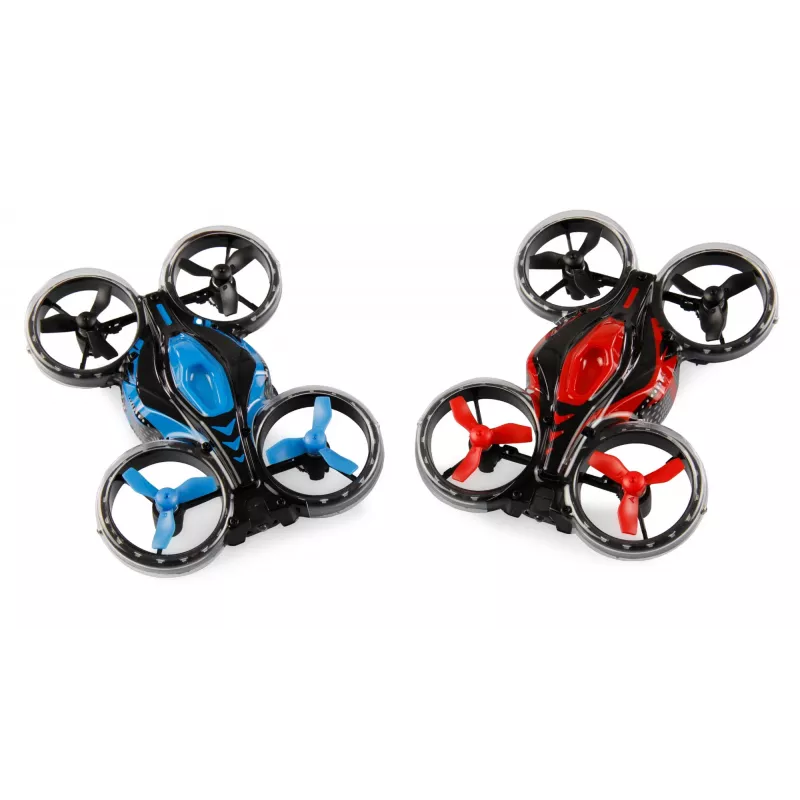 Amewi FightStar Battle Bundle drone raudonas ir mėlynas — modelis 25344, skirtas naudoti patalpose ir lauke, tinkamas nuo 8 metų