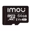 MicroSD atminties kortelė IMOU ST2-64-S1 64 GB, 10 klasė, skaitymo greitis 95 MB/s, rašymo greitis 35 MB/s, U3 V30