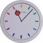 NeXtime klok 3048 spalvų kaita, Ø28 cm, sieninis, balta / įvairiaspalvė