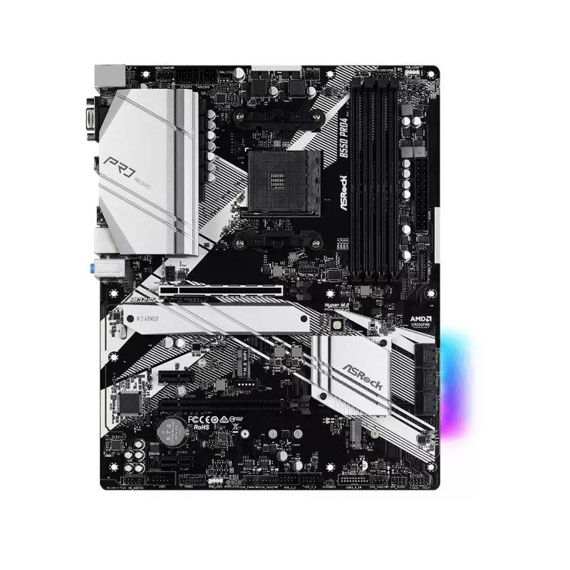 Pagrindinė plokštė ASRock B550 PRO4 AMD B550 Socket AM4 ATX