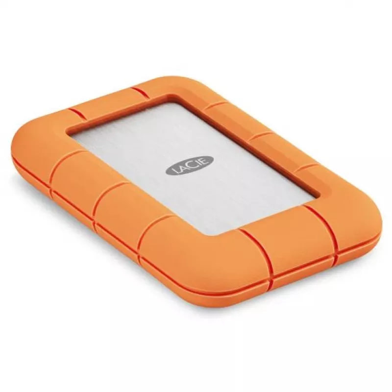 Išorinis SSD LaCie STND4000400 4 TB USB4 Gen 3x2 Thunderbolt USB Type-C, oranžinis / nerūdijantis plienas