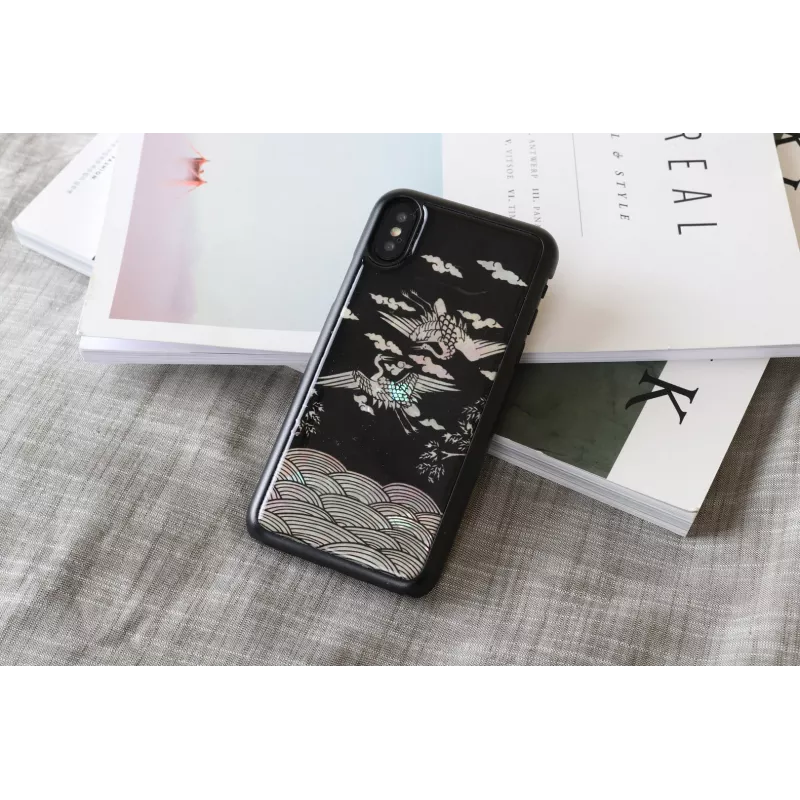 iKins išmaniojo telefono dėklas iPhone XS / XS Max — Crane Juoda apsauginis apvalkalas