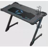 Onex | RGB žaidimų stalas su puodelio laikikliu, ausinių kabliu, žaidimų pultelio laikikliu, 114 cm (plotis) | GD1200Z | Juoda
